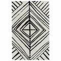 Jaipur Rugs Etho by Nikki Chu Tuf Viscose Mix Gemma Design Rectangle Rug, Turtledove - 5 x 8 ft. RUG134406